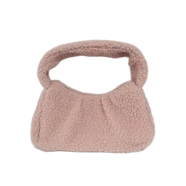 Flauschige, süße, warme Teddybär-Schulterhandtasche aus Sherpa für Damen und Mädchen